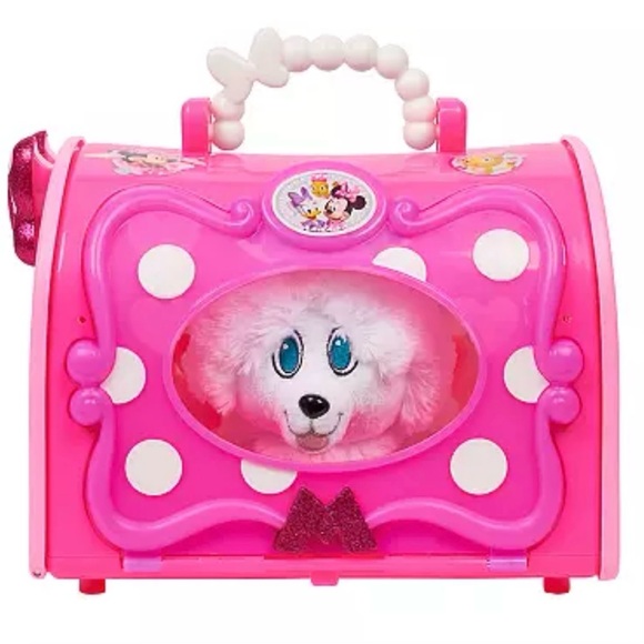 Disney Minnie's Happy Helpers Pet Carrier with Puppy & accessories Set Pink - Picture 4 of 13